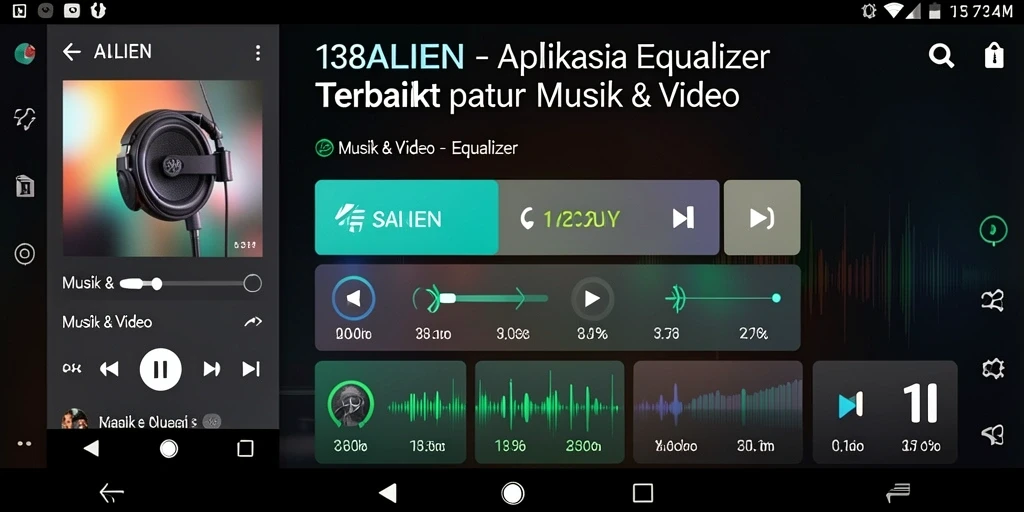 Antarmuka 138ALIEN dengan pengaturan Equalizer yang intuitif.