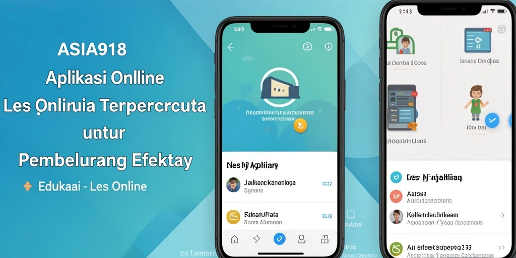 Antarmuka ASIA918 yang modern dan mudah digunakan untuk Les Online.