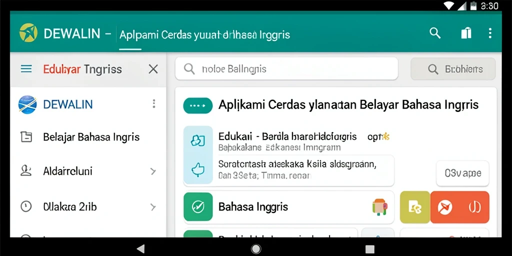 Tampilan antarmuka DEWALIN yang menarik dan mudah dipahami.