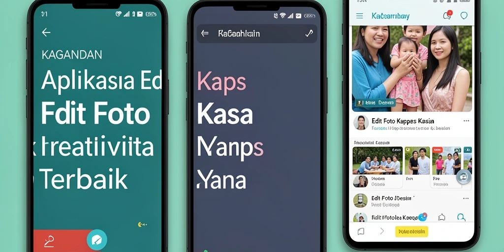Antarmuka intuitif KAGANDAN untuk Edit Foto Kertas Kaca.