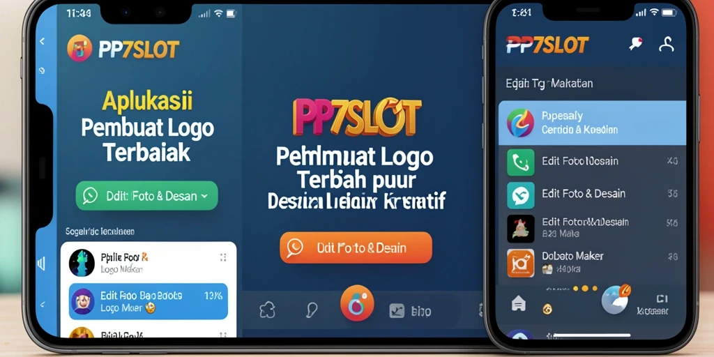 Tampilan antarmuka menarik dari PP7SLOT untuk membuat logo.