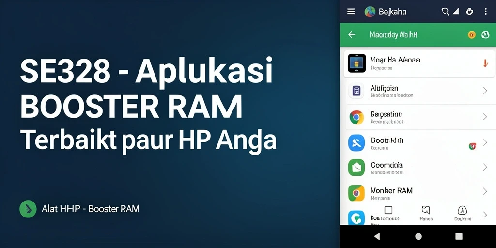 Tampilan antarmuka SE328 yang bersih dan intuitif untuk pengoptimalan RAM.